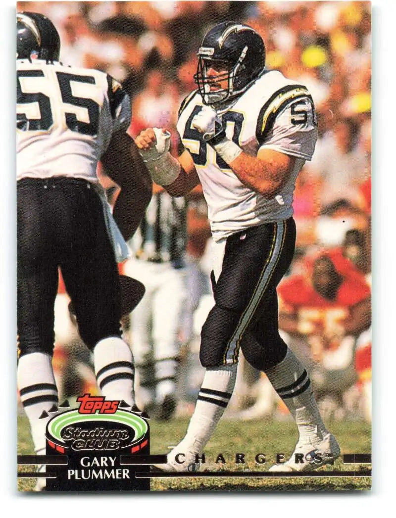 1992 Topps Stadium Club #203 Gary Plummer EX Excellent San Diego Chargers Football Card