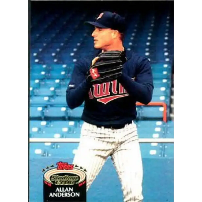 1992 Topps Stadium Club #204 Allan Anderson NM-MT Minnesota Twins Baseball Card - Baseball Card Single