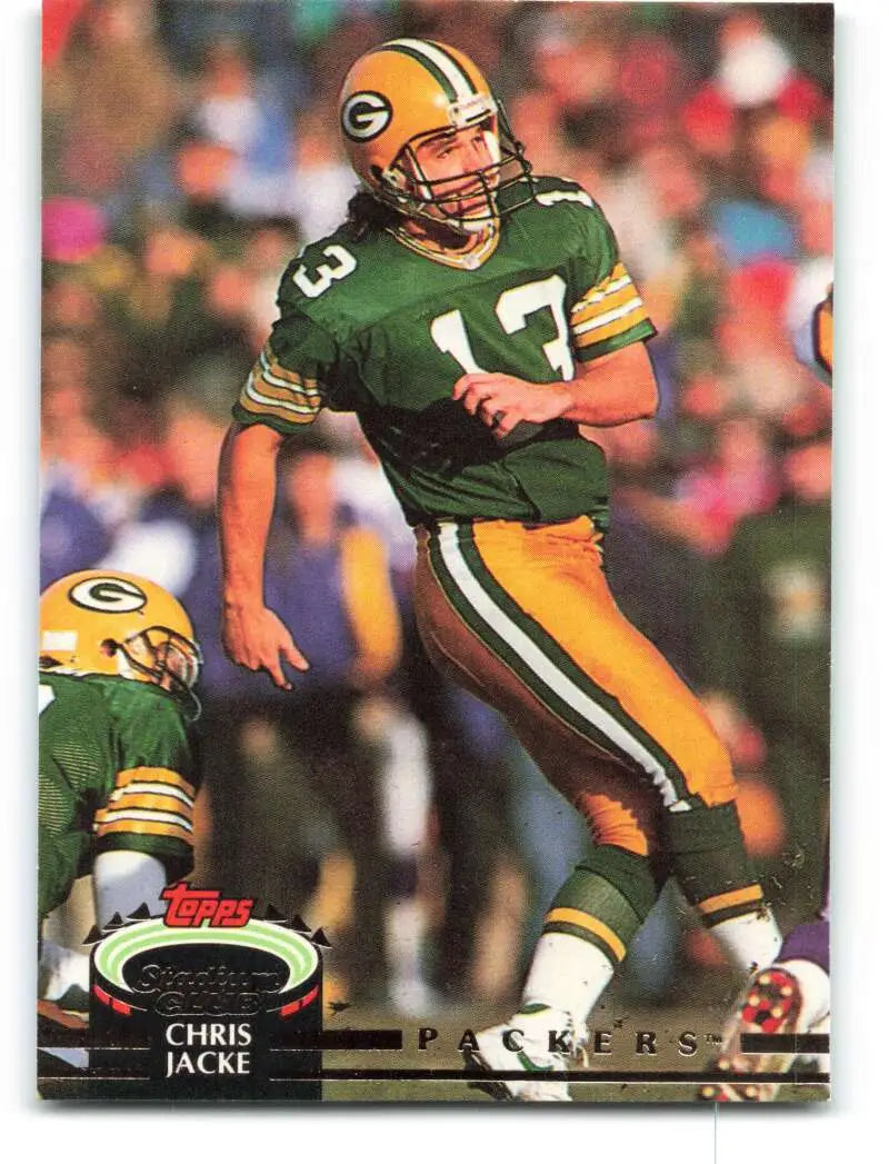 1992 Topps Stadium Club #204 Chris Jacke EX Excellent Green Bay Packers Football Card