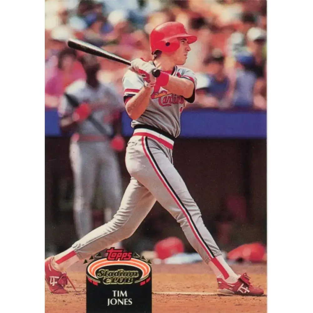 1992 Topps Stadium Club #206 Tim Jones NM-MT St. Louis Cardinals Baseball Card - Baseball Card Single
