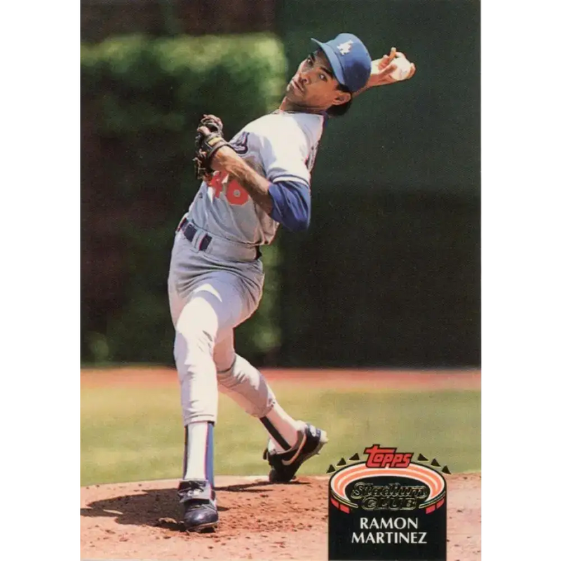 1992 Topps Stadium Club #207 Ramon Martinez NM-MT Los Angeles Dodgers Baseball Card - Baseball Card Single