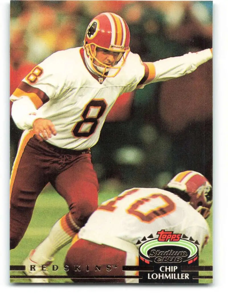 1992 Topps Stadium Club #209 Chip Lohmiller EX Excellent Washington Redskins Football Card - Football Card Single