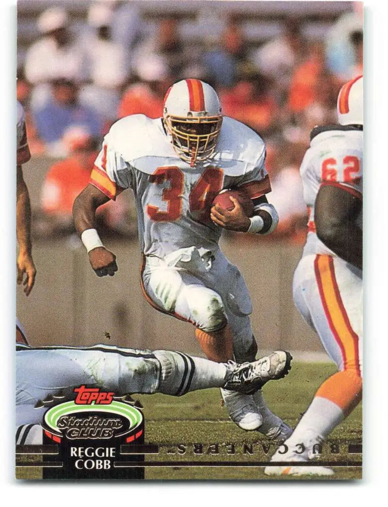 1992 Topps Stadium Club #21 Reggie Cobb EX Excellent Tampa Bay Buccaneers Football Card - Football Card Single
