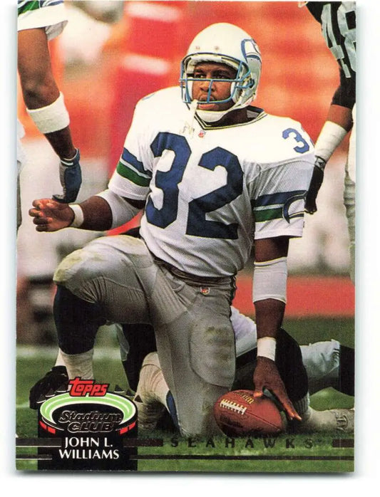 1992 Topps Stadium Club #213 John L. Williams EX Excellent Seattle Seahawks Football Card - Football Card Single