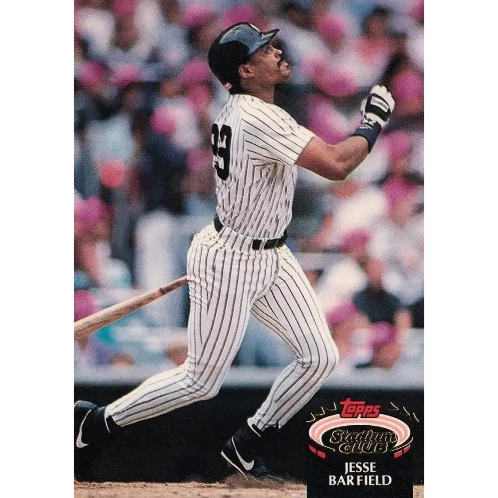 1992 Topps Stadium Club #214 Jesse Barfield NM-MT New York Yankees Baseball Card - Baseball Card Single