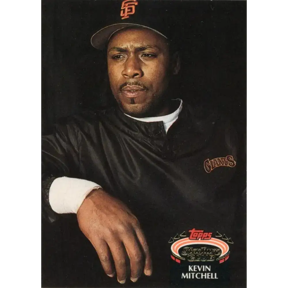 1992 Topps Stadium Club #215 Kevin Mitchell NM-MT San Francisco Giants Baseball Card - Baseball Card Single