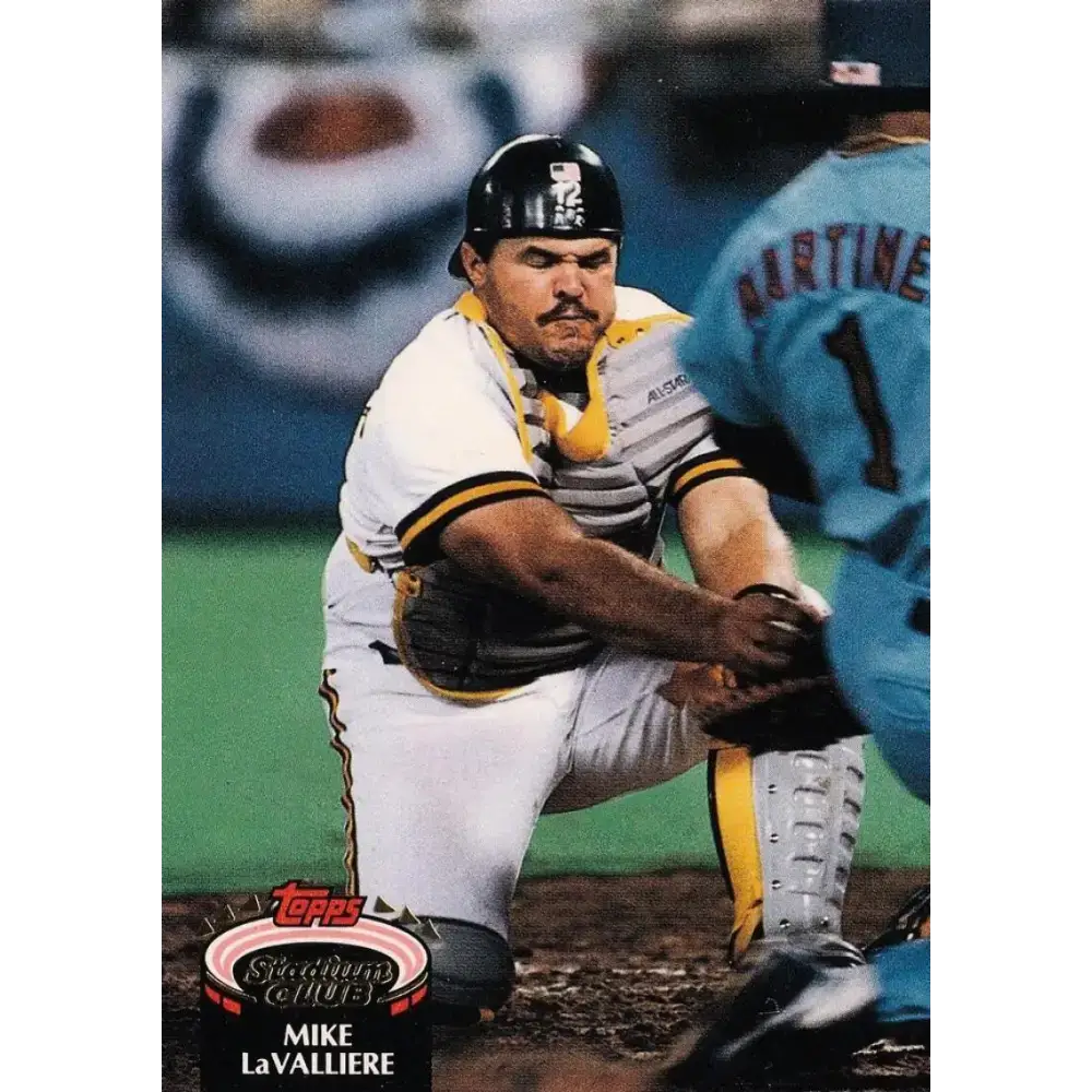 1992 Topps Stadium Club #216 Mike LaValliere NM-MT Pittsburgh Pirates Baseball Card - Baseball Card Single