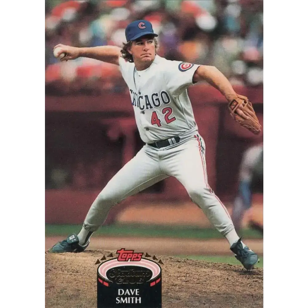 1992 Topps Stadium Club #219 Dave Smith NM-MT Chicago Cubs Baseball Card - Baseball Card Single