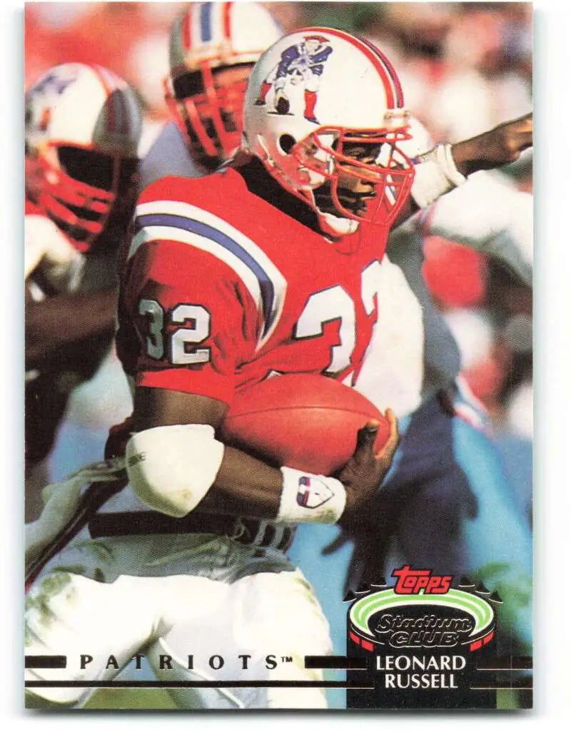 1992 Topps Stadium Club #220 Leonard Russell EX Excellent New England Patriots Football Card