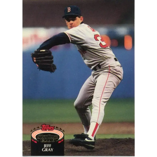 1992 Topps Stadium Club #222 Jeff Gray NM-MT Boston Red Sox Baseball Card - Baseball Card Single
