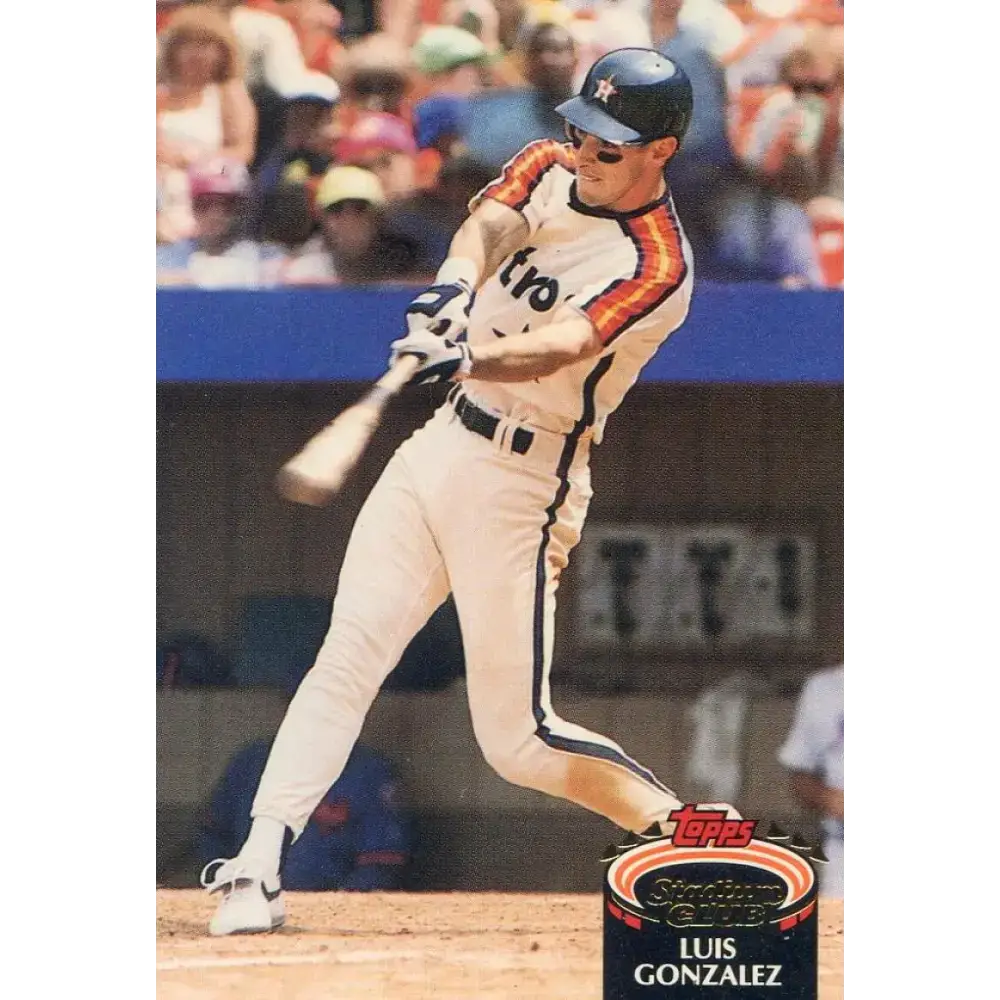 1992 Topps Stadium Club #227 Luis Gonzalez NM-MT Houston Astros Baseball Card - Baseball Card Single