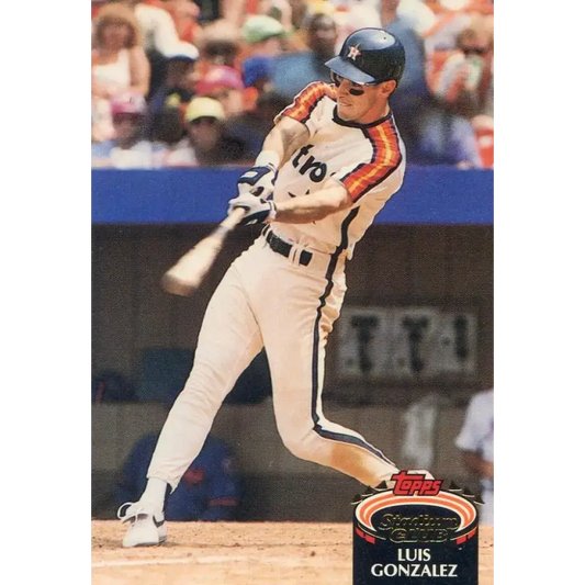 1992 Topps Stadium Club #227 Luis Gonzalez NM-MT Houston Astros Baseball Card - Baseball Card Single