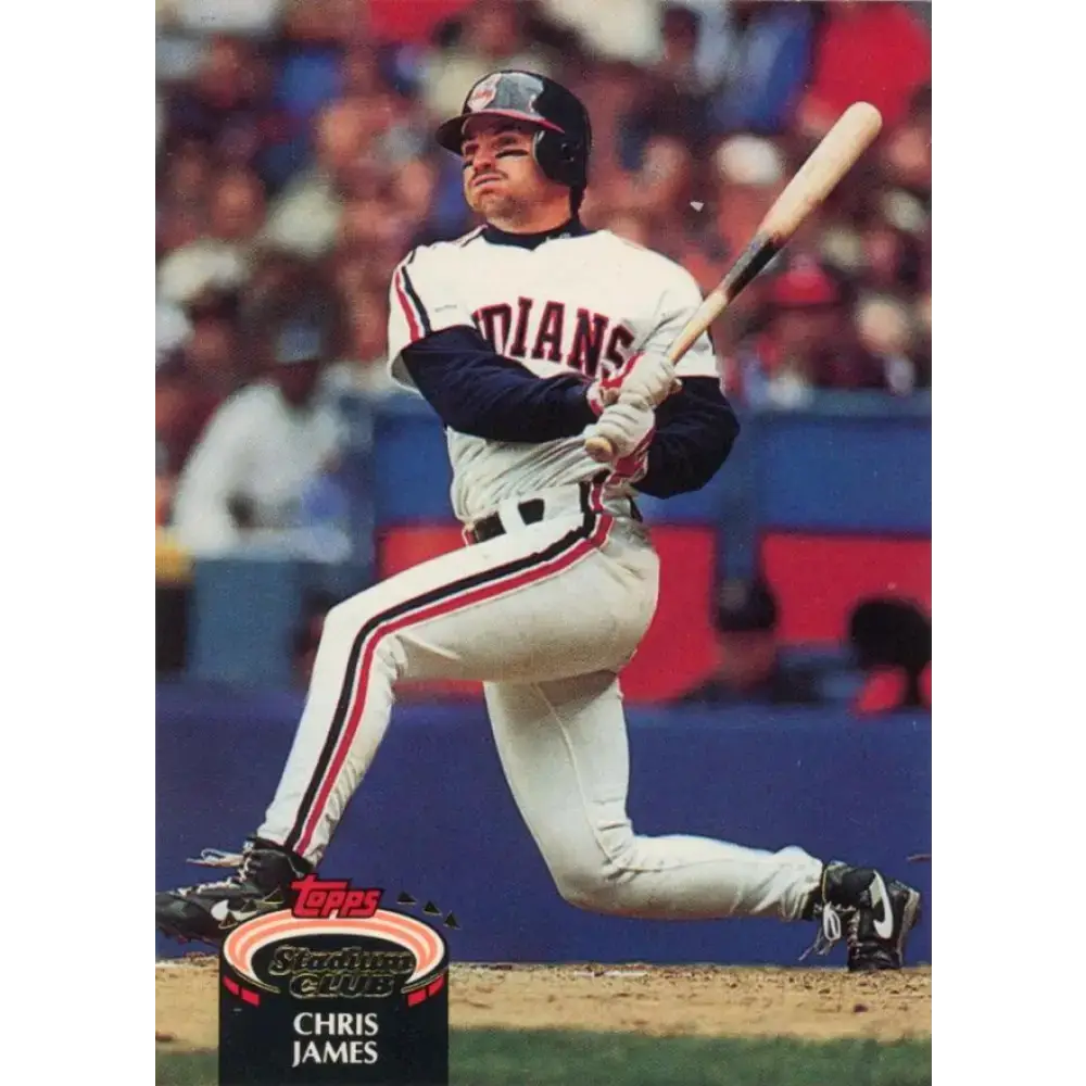 1992 Topps Stadium Club #23 Chris James NM-MT Cleveland Indians Baseball Card - Baseball Card Single