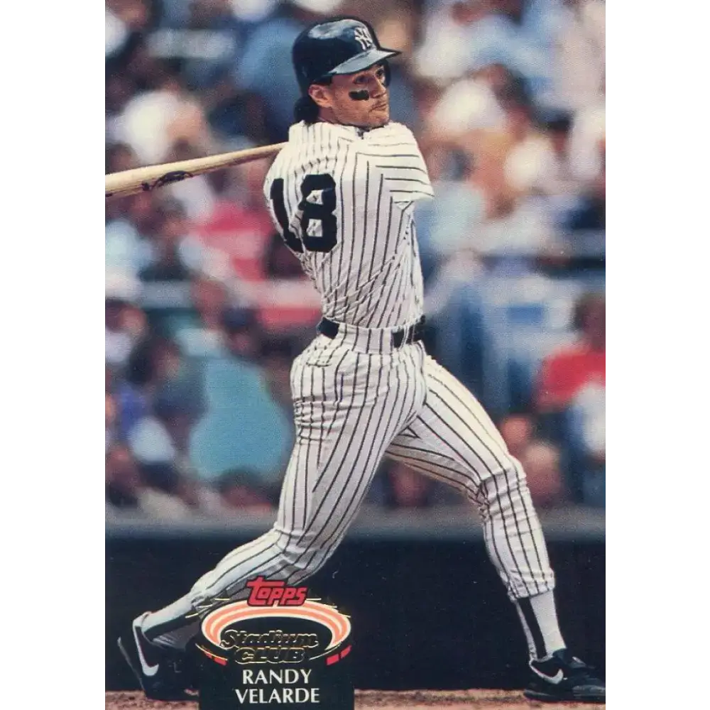 1992 Topps Stadium Club #237 Randy Velarde NM-MT New York Yankees Baseball Card - Baseball Card Single