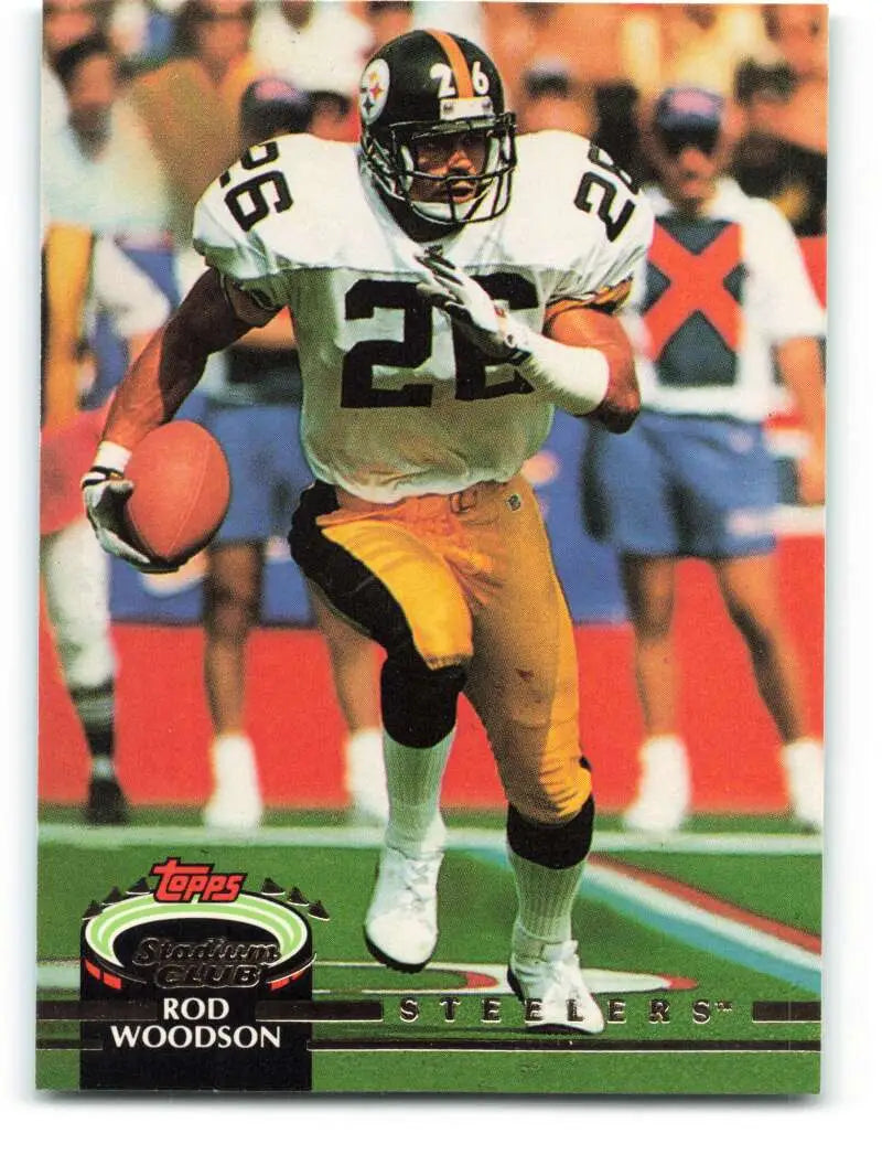 1992 Topps Stadium Club #240 Rod Woodson EX Excellent Pittsburgh Steelers Football Card - Football Card Single