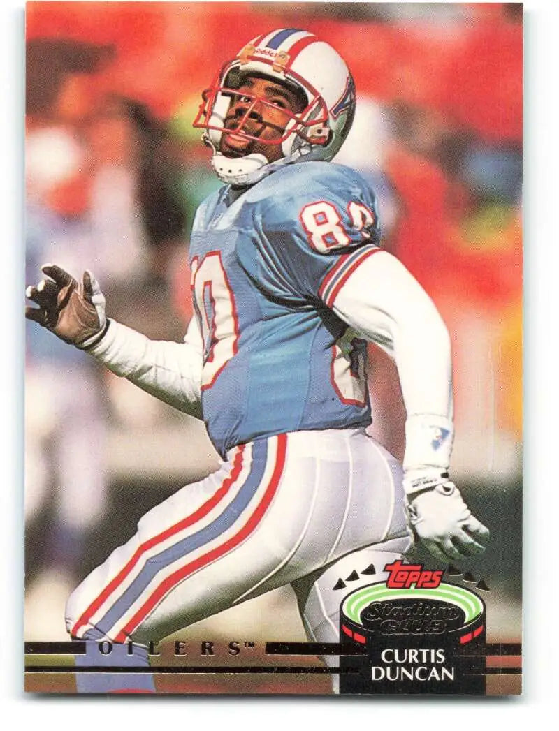 1992 Topps Stadium Club #241 Curtis Duncan EX Excellent Houston Oilers Football Card - Football Card Single