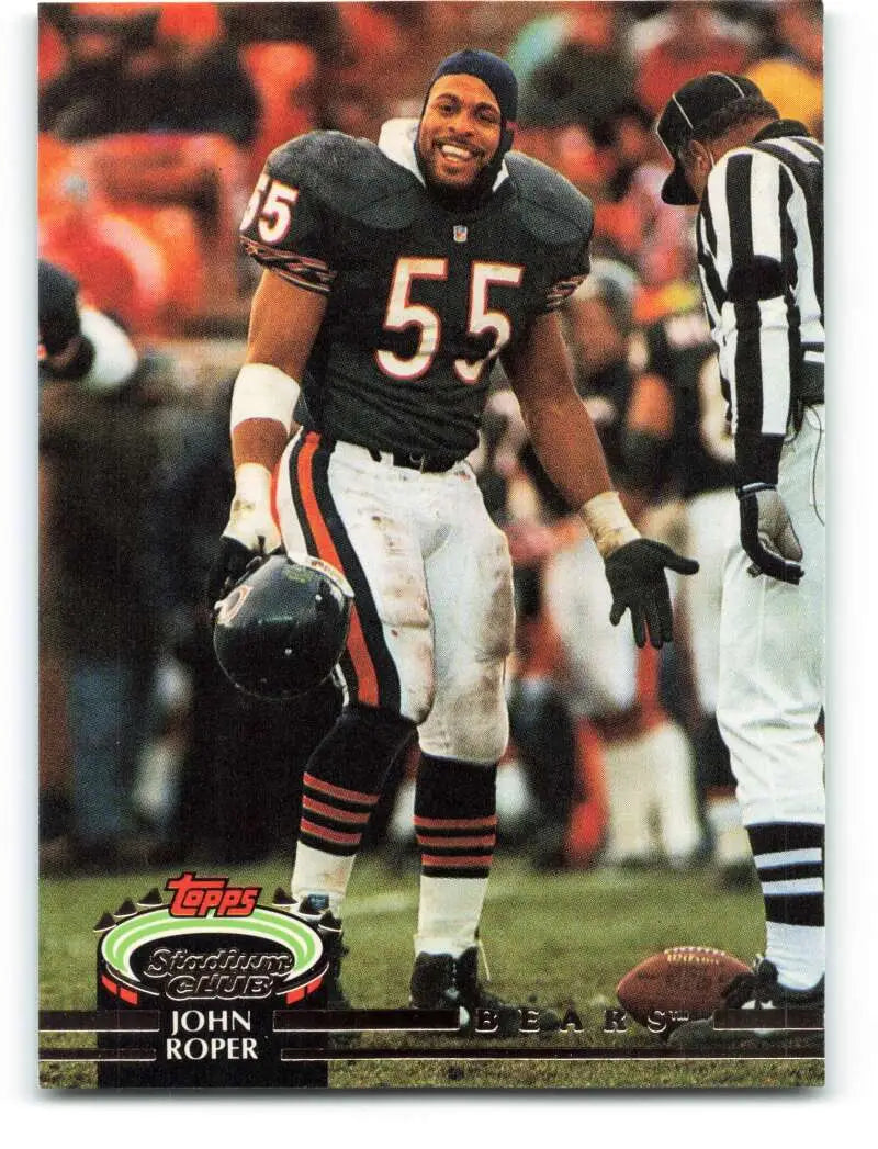 1992 Topps Stadium Club #246 John Roper EX Excellent Chicago Bears Football Card - Football Card Single