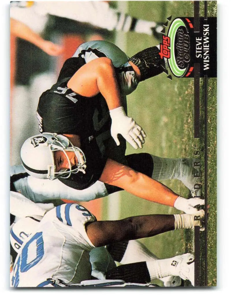 1992 Topps Stadium Club #248 Steve Wisniewski EX Excellent Los Angeles Raiders Football Card - Football Card Single