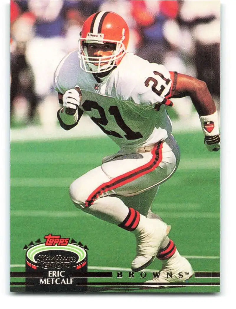1992 Topps Stadium Club #258 Eric Metcalf EX Excellent Cleveland Browns Football Card - Football Card Single