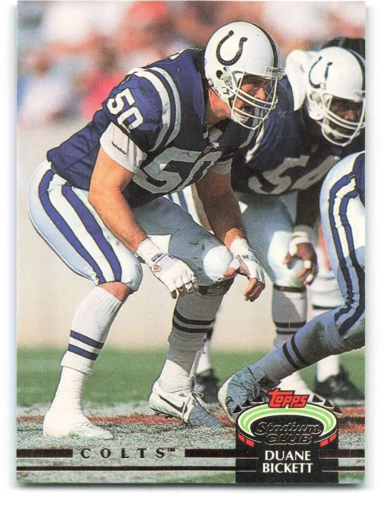 1992 Topps Stadium Club #26 Duane Bickett EX Excellent Indianapolis Colts Football Card - Football Card Single