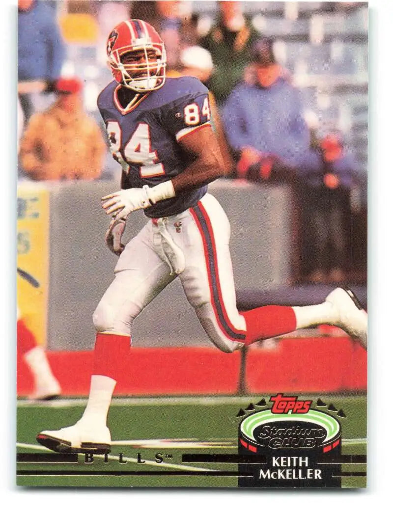 1992 Topps Stadium Club #261 Keith McKeller EX Excellent Buffalo Bills Football Card - Football Card Single