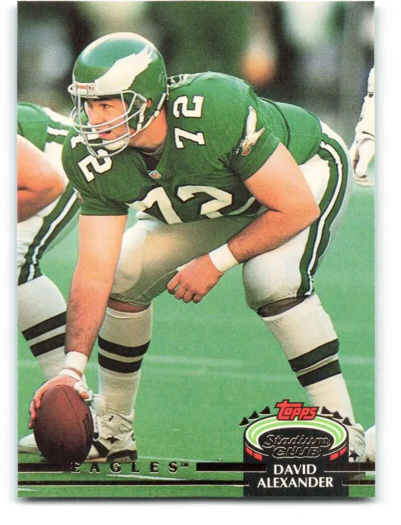 1992 Topps Stadium Club #263 David Alexander EX Excellent Philadelphia Eagles Football Card - Football Card Single
