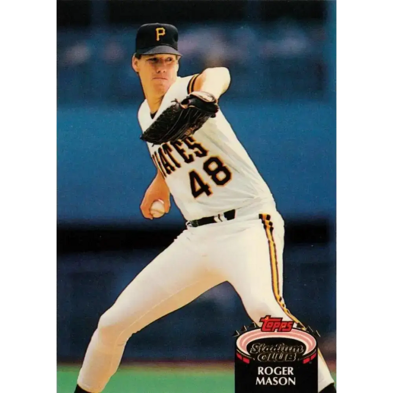 1992 Topps Stadium Club #266 Roger Mason NM-MT Pittsburgh Pirates Baseball Card - Baseball Card Single