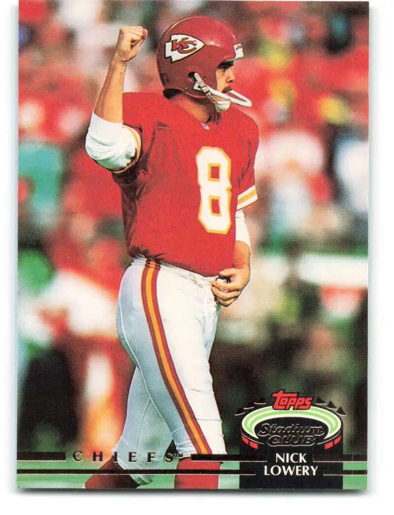 1992 Topps Stadium Club #268 Nick Lowery EX Excellent Kansas City Chiefs Football Card - Football Card Single
