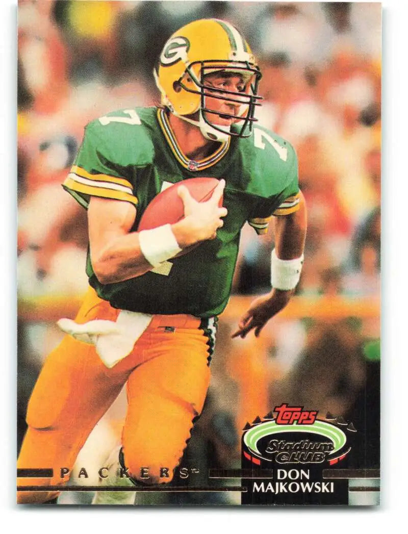 1992 Topps Stadium Club #27 Don Majkowski EX Excellent Green Bay Packers Football Card - Football Card Single
