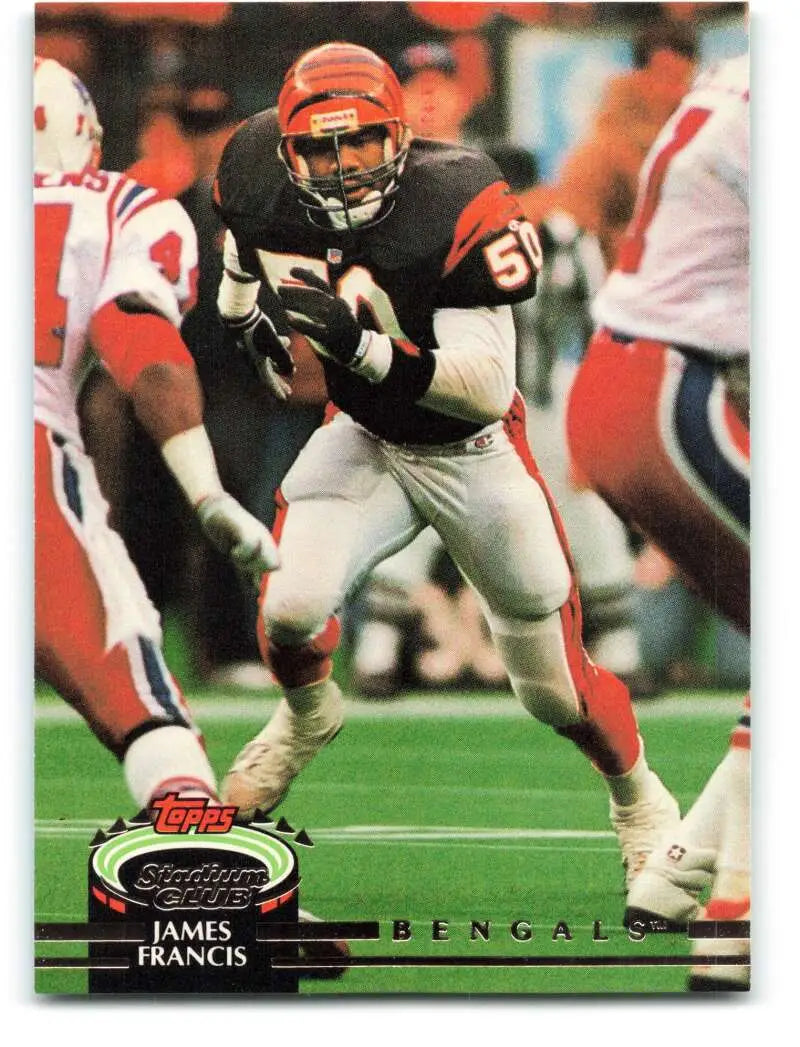 1992 Topps Stadium Club #272 James Francis EX Excellent Cincinnati Bengals Football Card - Football Card Single