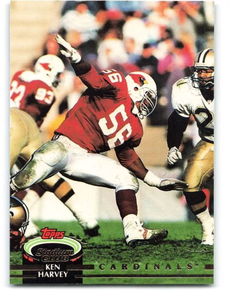 1992 Topps Stadium Club #276 Ken Harvey EX Excellent Phoenix Cardinals Football Card - Football Card Single
