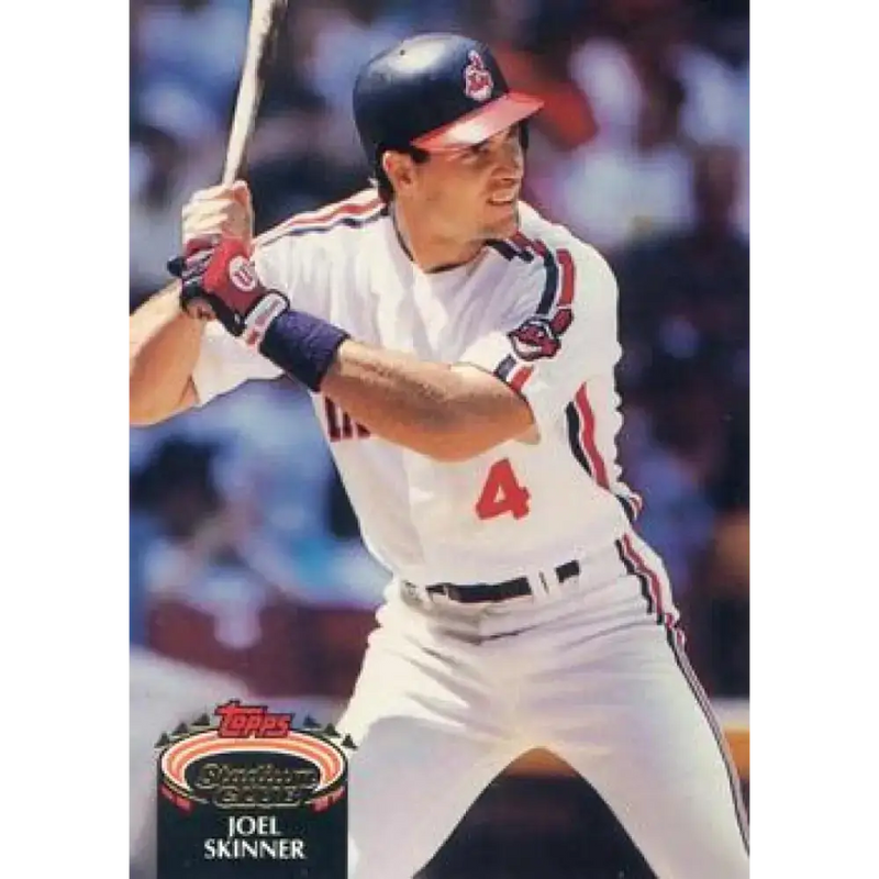 1992 Topps Stadium Club #278 Joel Skinner NM-MT Cleveland Indians Baseball Card - Baseball Card Single
