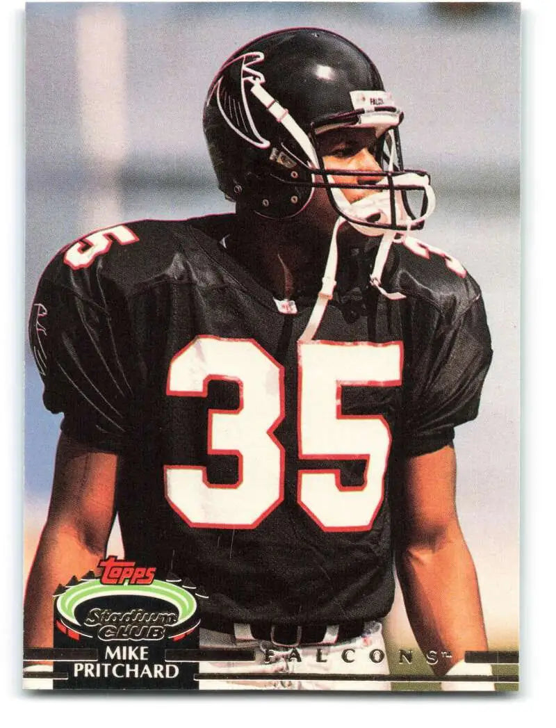 1992 Topps Stadium Club #278 Mike Pritchard EX Excellent Atlanta Falcons Football Card - Football Card Single