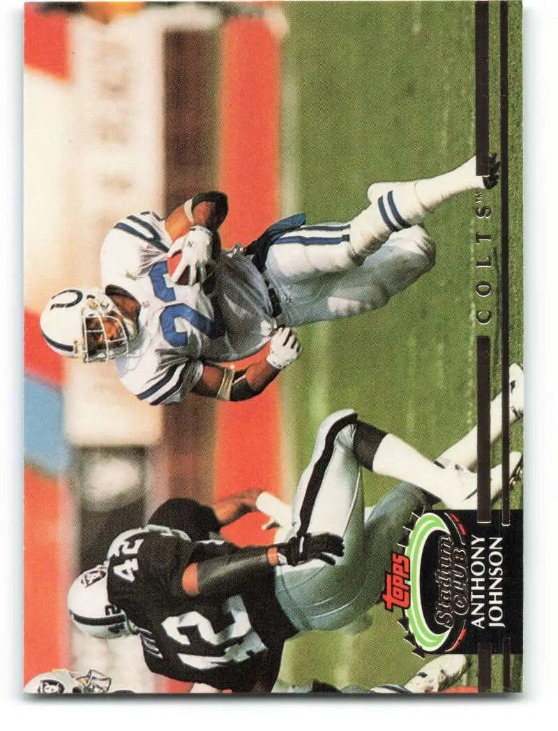 1992 Topps Stadium Club #280 Anthony Johnson EX Excellent Indianapolis Colts Football Card - Football Card Single