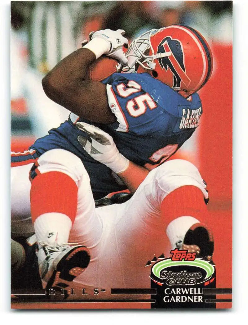 1992 Topps Stadium Club #285 Carwell Gardner EX Excellent Buffalo Bills Football Card - Football Card Single
