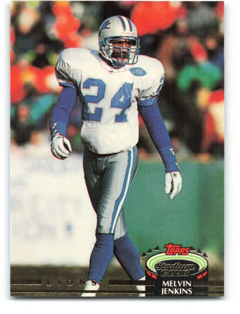 1992 Topps Stadium Club #29 Melvin Jenkins EX Excellent Detroit Lions Football Card - Football Card Single