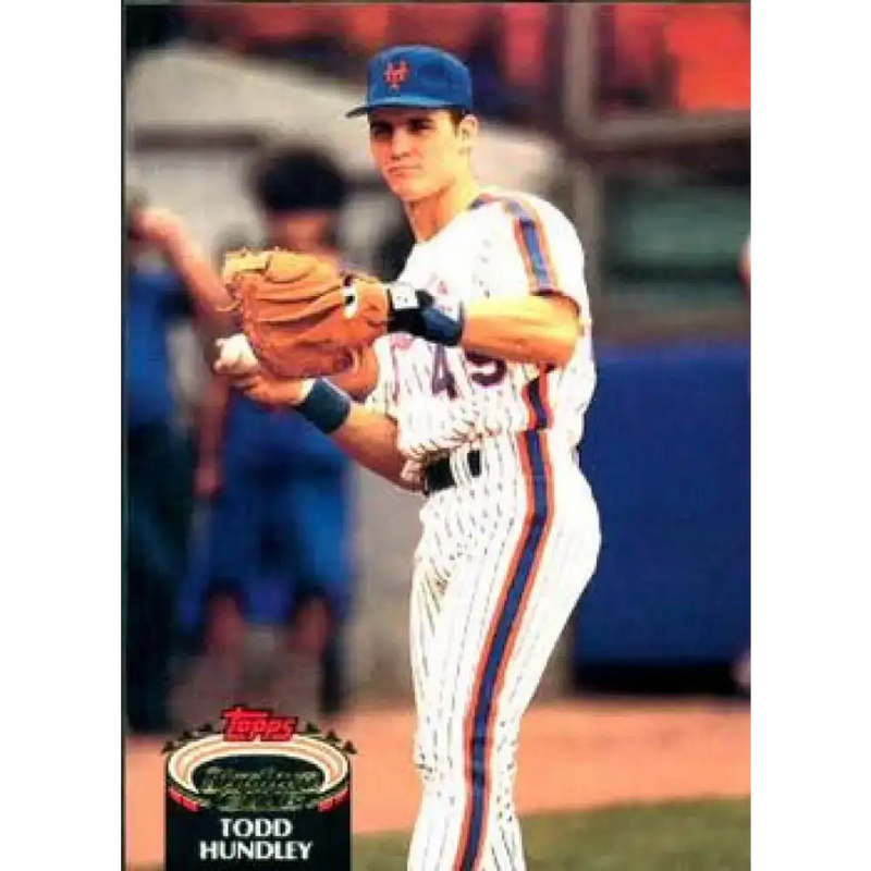 1992 Topps Stadium Club #290 Todd Hundley NM-MT New York Mets Baseball Card - Baseball Card Single