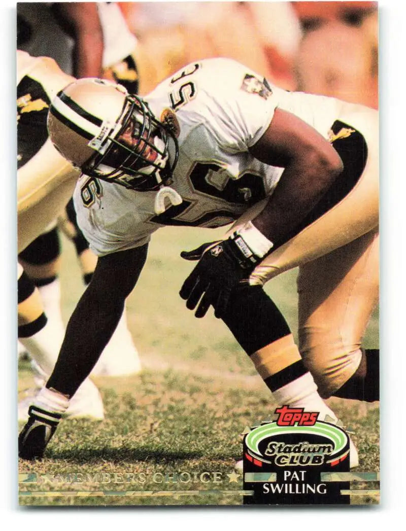 1992 Topps Stadium Club #292 Pat Swilling EX Excellent New Orleans Saints Football Card - Football Card Single