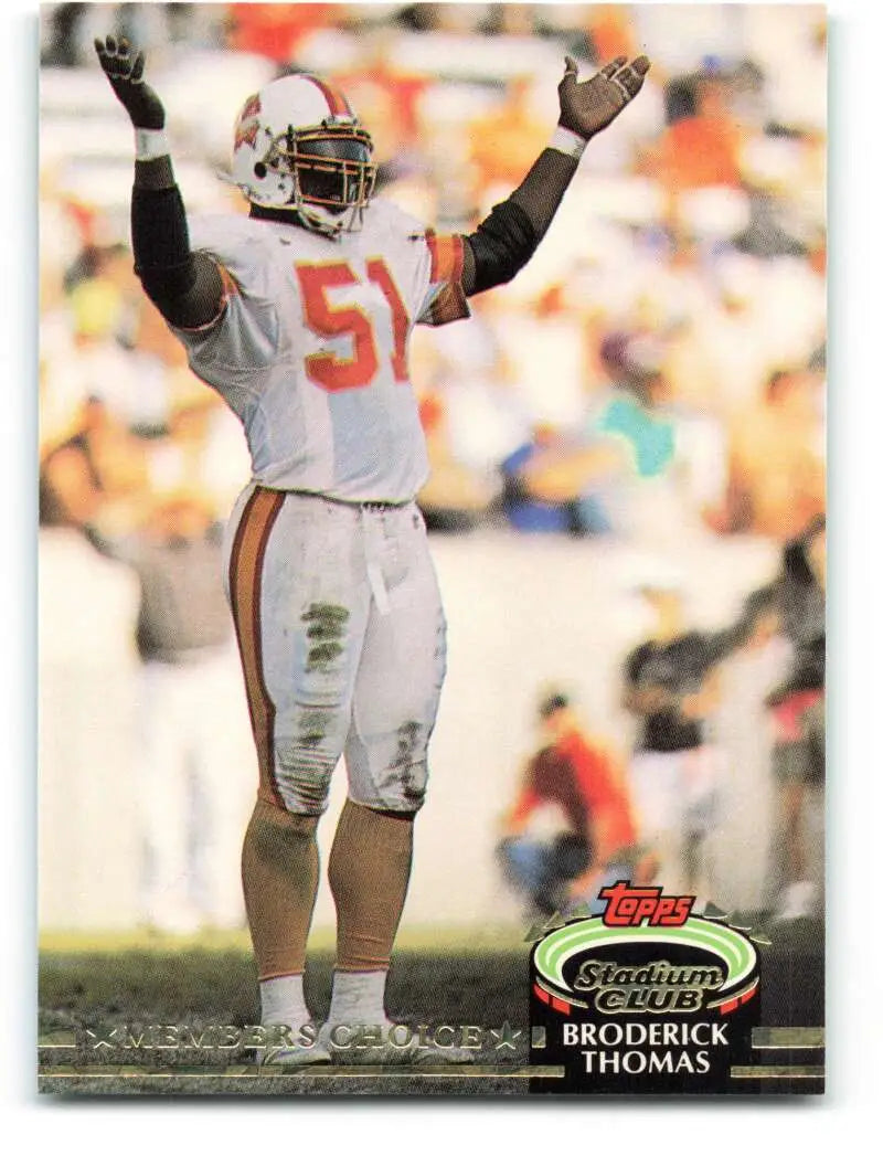 1992 Topps Stadium Club #294 Broderick Thomas EX Excellent Tampa Bay Buccaneers Football Card - Football Card Single