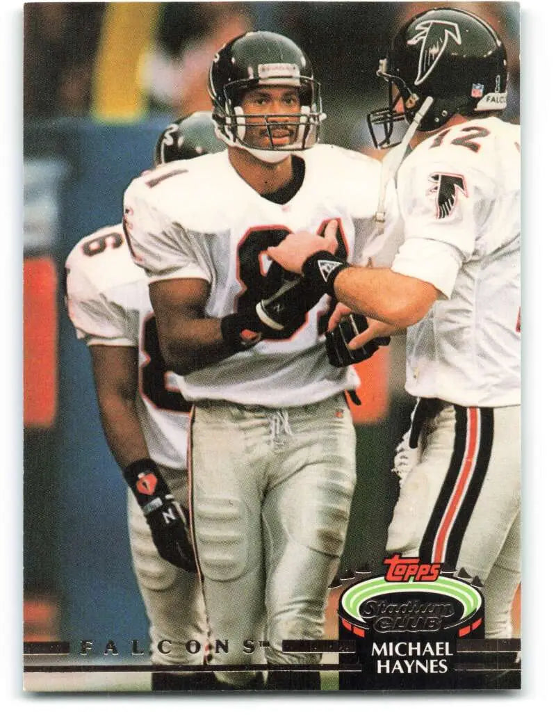 1992 Topps Stadium Club #30 Michael Haynes EX Excellent Atlanta Falcons Football Card - Football Card Single