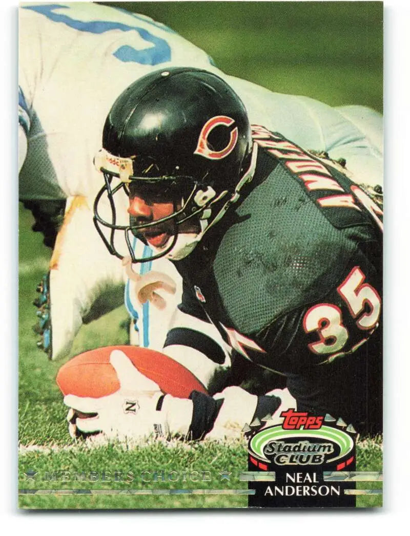 1992 Topps Stadium Club #305 Neal Anderson EX Excellent Chicago Bears Football Card - Football Card Single