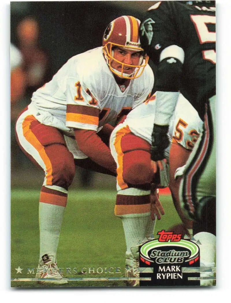 1992 Topps Stadium Club #307 Mark Rypien EX Excellent Washington Redskins Football Card - Football Card Single