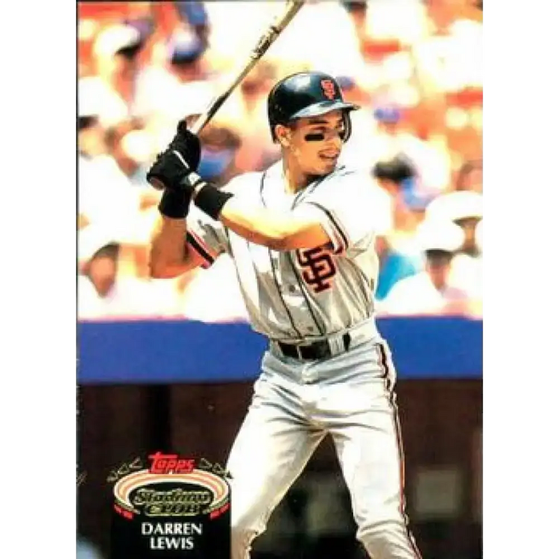 1992 Topps Stadium Club #31 Darren Lewis NM-MT San Francisco Giants Baseball Card - Baseball Card Single