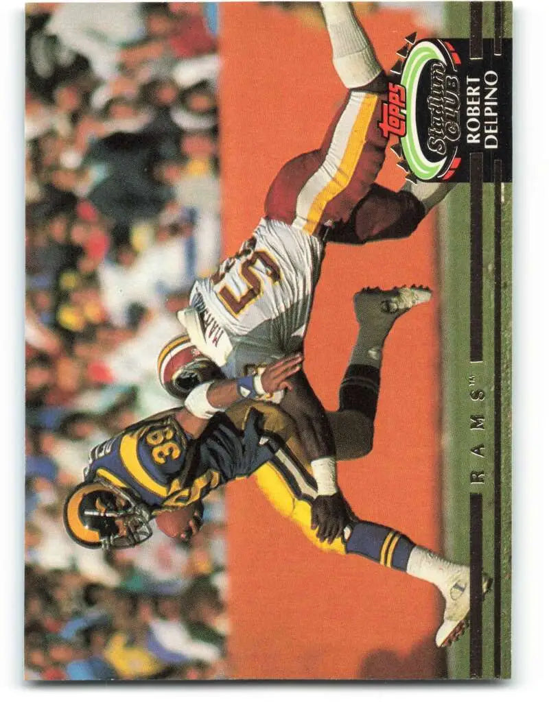 1992 Topps Stadium Club #312 Robert Delpino EX Excellent Los Angeles Rams Football Card - Football Card Single