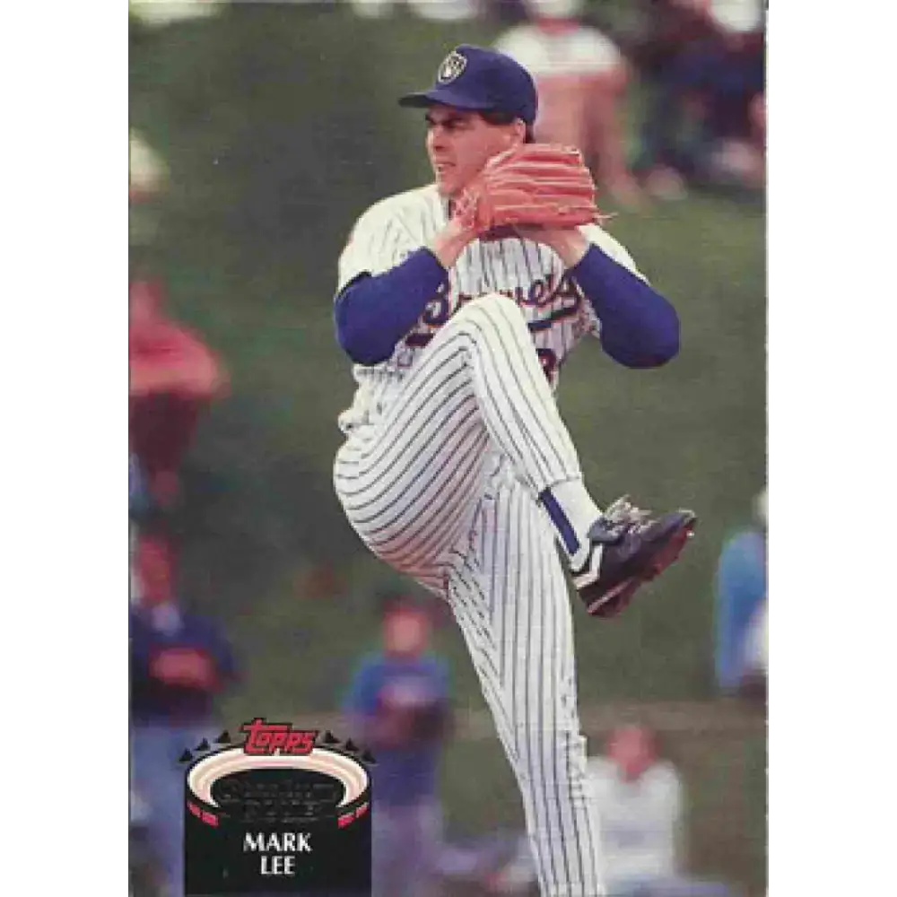 1992 Topps Stadium Club #32 Mark Lee NM-MT Milwaukee Brewers Baseball Card - Baseball Card Single