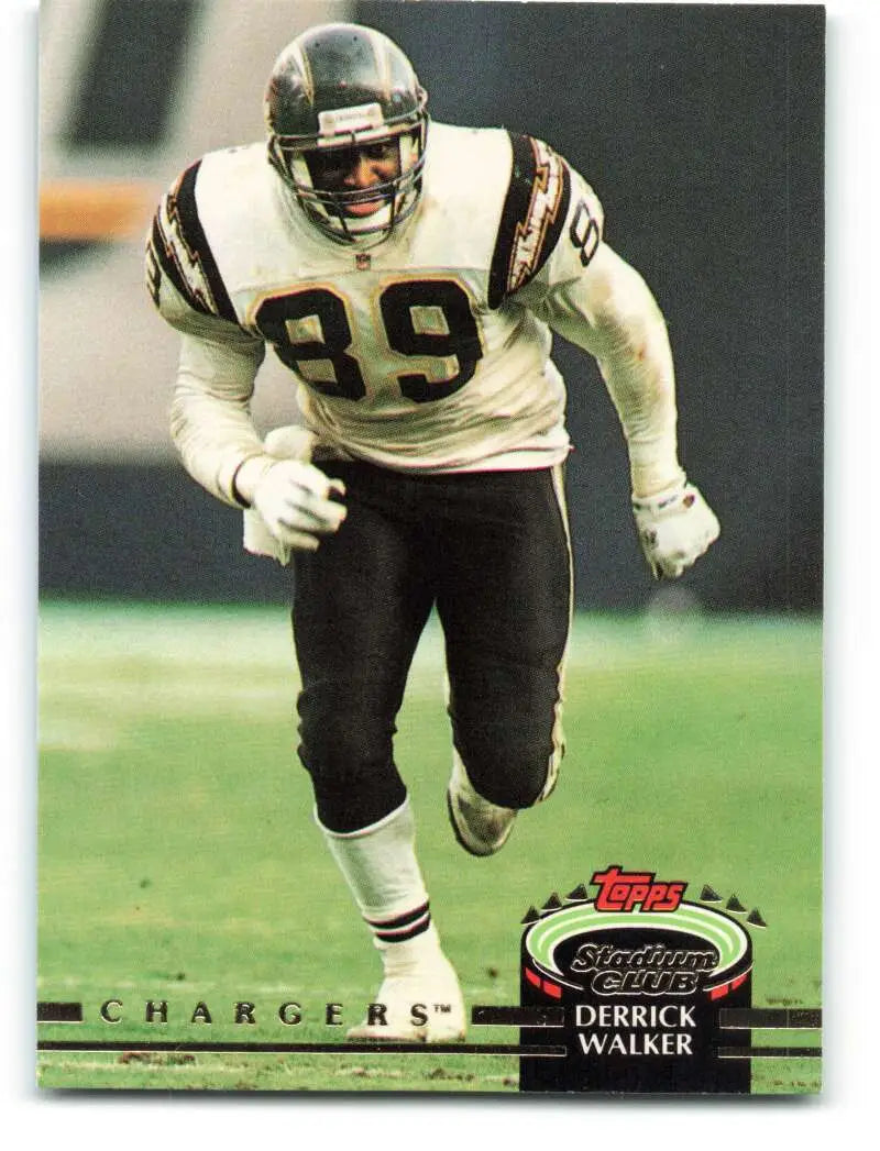 1992 Topps Stadium Club #321 Derrick Walker EX Excellent San Diego Chargers Football Card