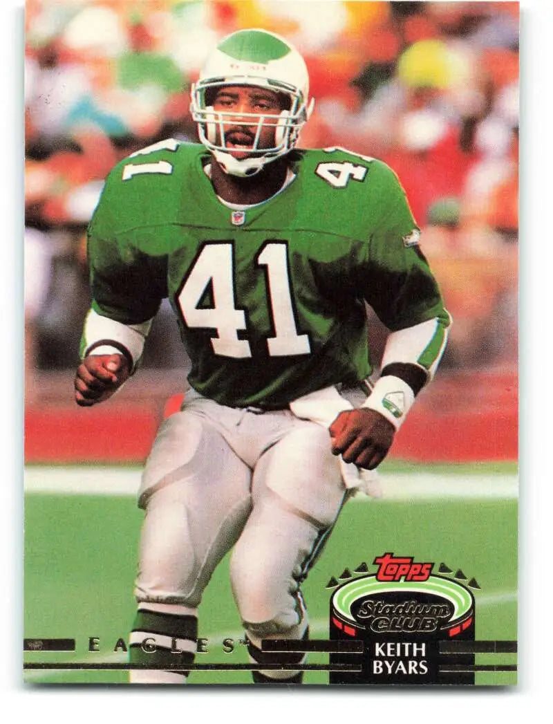 1992 Topps Stadium Club #325 Keith Byars EX Excellent Philadelphia Eagles Football Card - Football Card Single