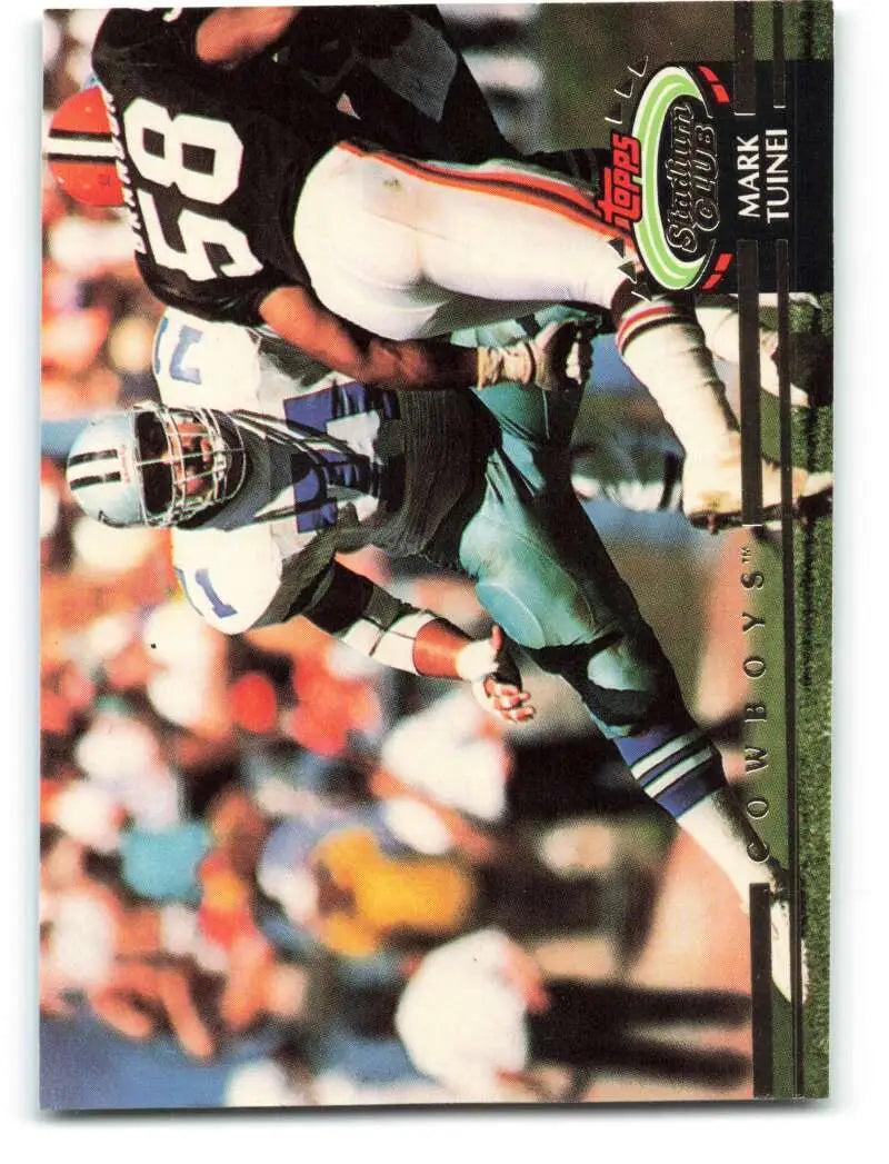 1992 Topps Stadium Club #330 Mark Tuinei EX Excellent Dallas Cowboys Football Card - Football Card Single