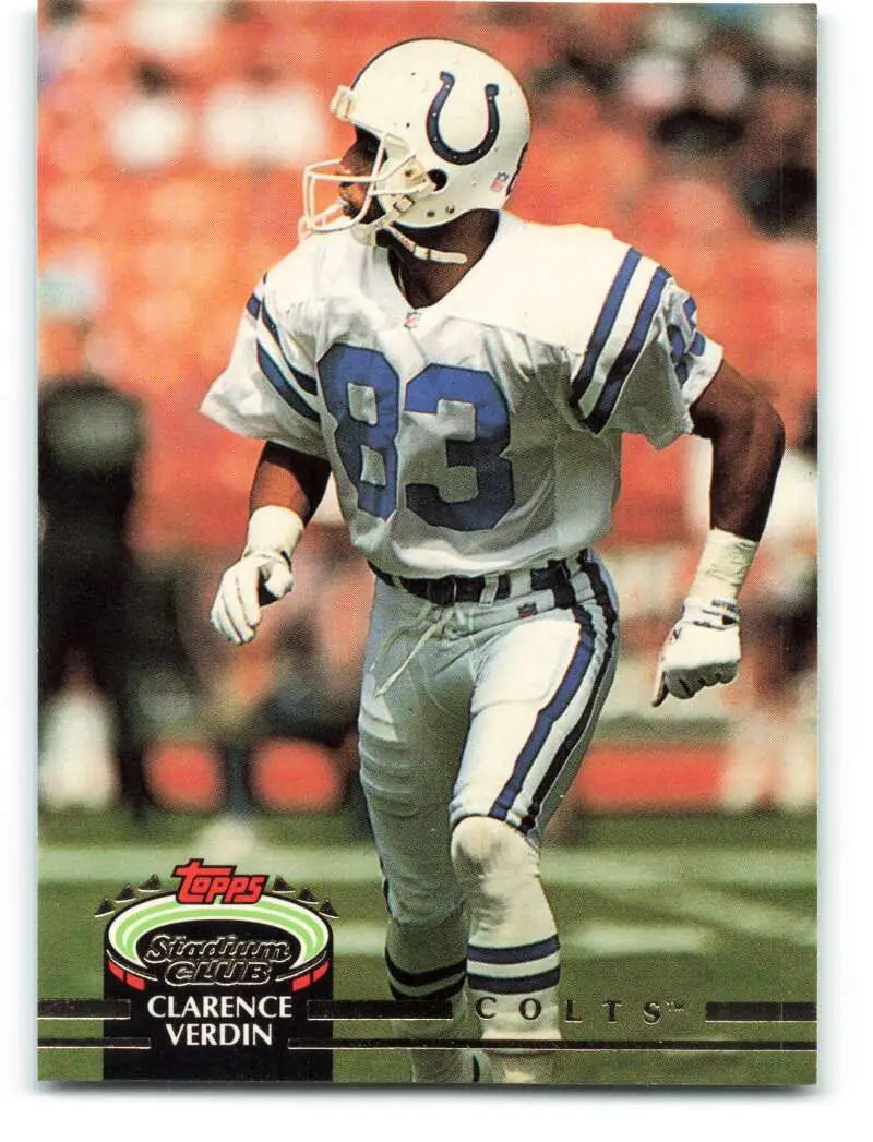 1992 Topps Stadium Club #335 Clarence Verdin EX Excellent Indianapolis Colts Football Card