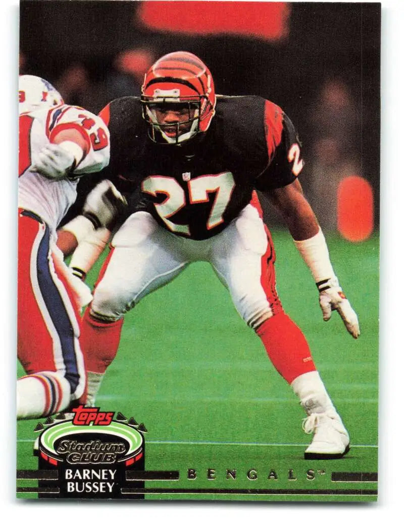 1992 Topps Stadium Club #339 Barney Bussey EX Excellent Cincinnati Bengals Football Card - Football Card Single